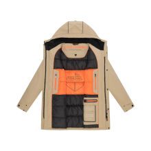 Stone Harbour Phinoo Herren Herbst Winterjacke Parka B775 Sand Größe S - Gr. S