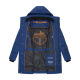 Stone Harbour Thadeek Herren Winter Steppmantel Navy Größe S - Gr. S