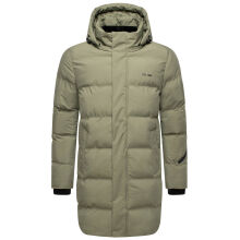 Stone Harbour Thadeek Herren Winter Steppmantel Dusty Olive Größe S - Gr. S