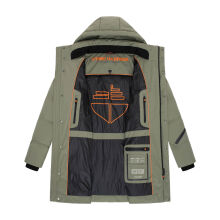 Stone Harbour Thadeek Herren Winter Steppmantel Dusty Olive Größe S - Gr. S
