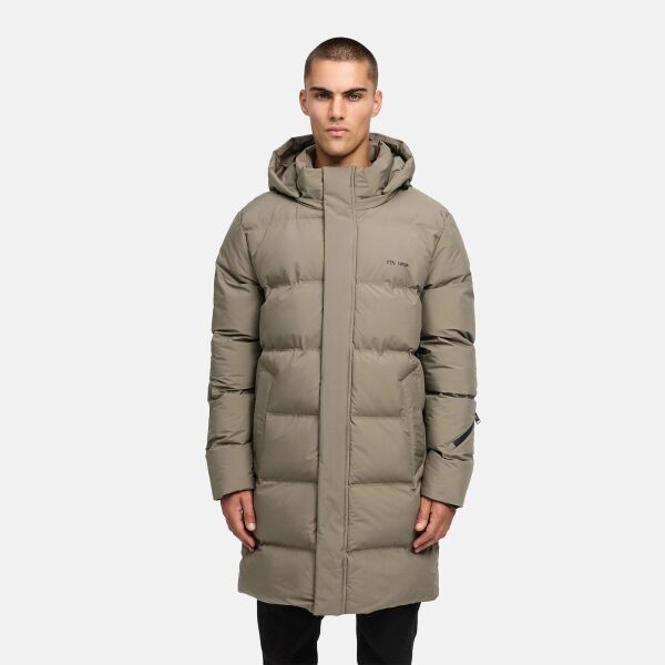 Stone Harbour Thadeek Herren Winter Steppmantel Stone Brown Größe S - Gr. S