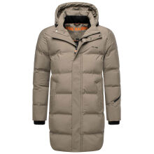 Stone Harbour Thadeek Herren Winter Steppmantel Stone Brown Größe S - Gr. S