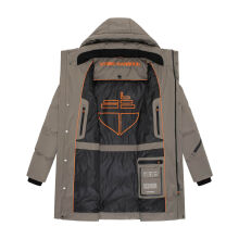 Stone Harbour Thadeek Herren Winter Steppmantel Stone Brown Größe S - Gr. S