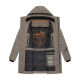 Stone Harbour Thadeek Herren Winter Steppmantel Stone Brown Größe S - Gr. S