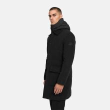 Stone Harbour Thiagoo Herren gefüttert in Wollmantel Optik Schwarz Größe S - Gr. S