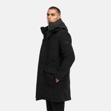Stone Harbour Thiagoo Herren gefüttert in Wollmantel Optik Schwarz Größe S - Gr. S
