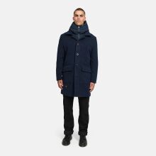 Stone Harbour Thiagoo Herren gefüttert in Wollmantel Optik Navy Größe S - Gr. S