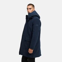 Stone Harbour Thiagoo Herren gefüttert in Wollmantel Optik Navy Größe S - Gr. S