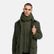 Stone Harbour Thiagoo Herren gefüttert in Wollmantel Optik Dark Olive Größe S - Gr. S