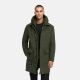 Stone Harbour Thiagoo Herren gefüttert in Wollmantel Optik Dark Olive Größe S - Gr. S