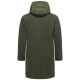 Stone Harbour Thiagoo Herren gefüttert in Wollmantel Optik Dark Olive Größe S - Gr. S