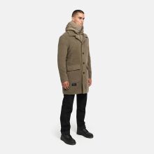 Stone Harbour Thiagoo Herren gefüttert in Wollmantel Optik Stone Brown Größe S - Gr. S
