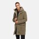 Stone Harbour Thiagoo Herren gefüttert in Wollmantel Optik Stone Brown Größe S - Gr. S