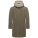 Stone Harbour Thiagoo Herren gefüttert in Wollmantel Optik Stone Brown Größe S - Gr. S