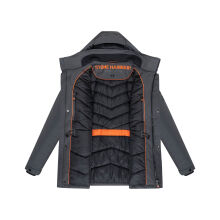 Stone Harbour Wadim Herren Winterparka Anthrazit-Größe M - Gr. M
