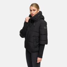 Navahoo Lotusherz Damen Herbst Winter Steppjacke Schwarz Größe S - Gr.36