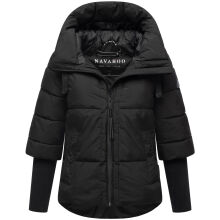 Navahoo Lotusherz Damen Herbst Winter Steppjacke Schwarz Größe S - Gr.36