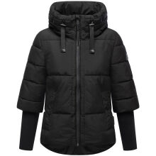 Navahoo Lotusherz Damen Herbst Winter Steppjacke Schwarz Größe S - Gr.36