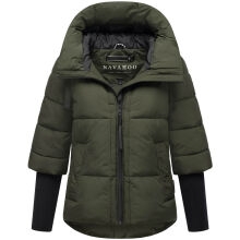 Navahoo Lotusherz Damen Herbst Winter Steppjacke DarkOlive Größe XS - Gr.34