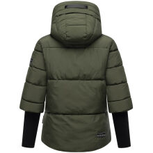 Navahoo Lotusherz Damen Herbst Winter Steppjacke DarkOlive Größe XS - Gr.34