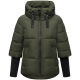 Navahoo Lotusherz Damen Herbst Winter Steppjacke DarkOlive Größe XS - Gr.34