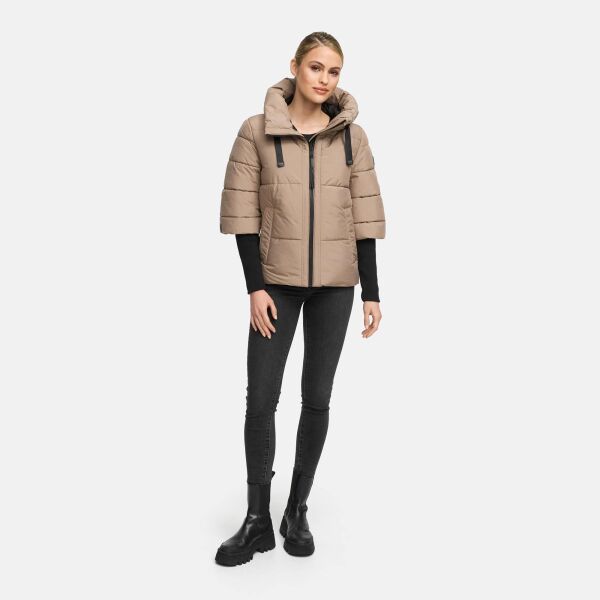 Navahoo Lotusherz Damen Herbst Winter Steppjacke TaupeGrey Größe XS - Gr.34