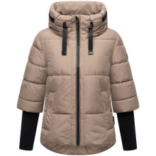 Navahoo Lotusherz Damen Herbst Winter Steppjacke TaupeGrey Größe XS - Gr.34