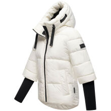 Navahoo Lotusherz Damen Herbst Winter Steppjacke Offwhite Größe XS - Gr.34