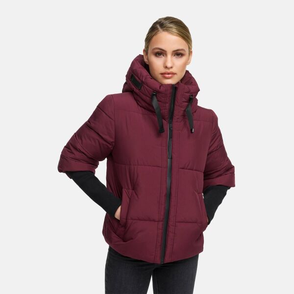 Navahoo Lotusherz Damen Herbst Winter Steppjacke Wine Größe XS - Gr.34