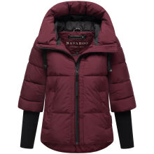 Navahoo Lotusherz Damen Herbst Winter Steppjacke Wine Größe XS - Gr.34