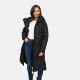 Marikoo Michikoo Damen Winterjacke gesteppt Schwarz-Größe S - Gr. 36