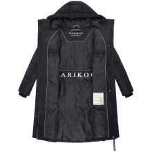 Marikoo Michikoo Damen Winterjacke gesteppt Schwarz-Größe XXL - Gr. 44
