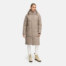 Marikoo Michikoo Damen Winterjacke gesteppt TaupeGrey-Größe S - Gr. 36
