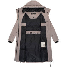 Marikoo Michikoo Damen Winterjacke gesteppt TaupeGrey-Größe S - Gr. 36