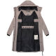 Marikoo Michikoo Damen Winterjacke gesteppt TaupeGrey-Größe S - Gr. 36