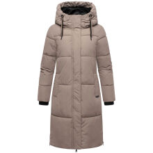 Marikoo Michikoo Damen Winterjacke gesteppt TaupeGrey-Größe XL - Gr. 42