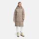 Marikoo Michikoo Damen Winterjacke gesteppt TaupeGrey-Größe XL - Gr. 42
