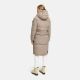 Marikoo Michikoo Damen Winterjacke gesteppt TaupeGrey-Größe 3XL - Gr. 46