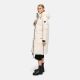 Marikoo Michikoo Damen Winterjacke gesteppt Cream-Größe L - Gr. 40