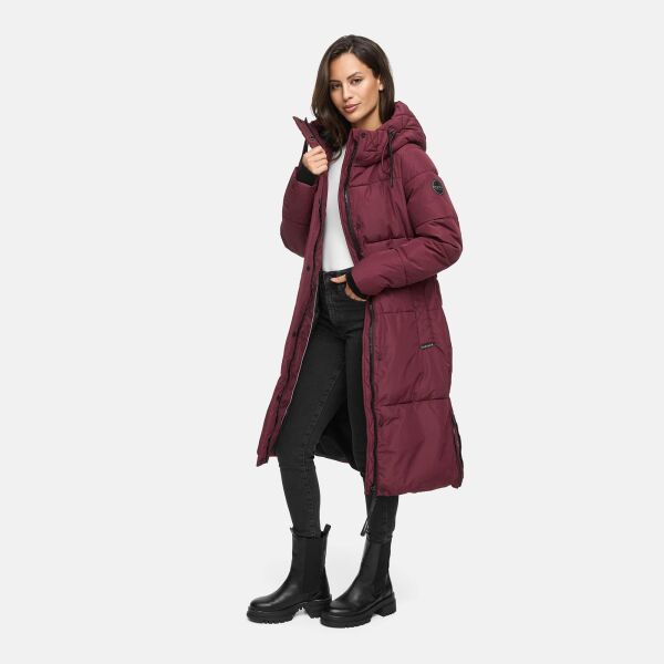 Marikoo Michikoo Damen Winterjacke gesteppt Wine-Größe XS - Gr. 34