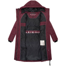 Marikoo Michikoo Damen Winterjacke gesteppt Wine-Größe XXL - Gr. 44