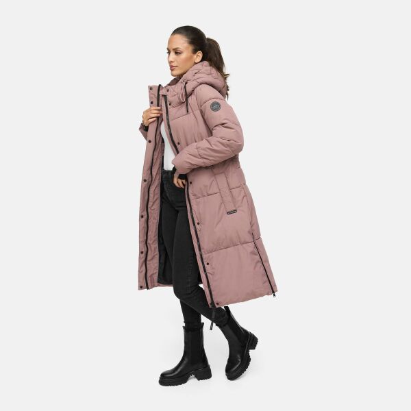 Marikoo Michikoo Damen Winterjacke gesteppt Mauve-Größe XL - Gr. 42
