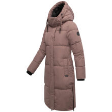 Marikoo Michikoo Damen Winterjacke gesteppt Mauve-Größe 3XL - Gr. 46
