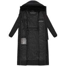 Marikoo Pakoraa Damen Winter Steppmantel Parka Schwarz Größe XXXL - Gr.46