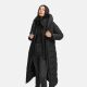 Marikoo Pakoraa Damen Winter Steppmantel Parka Schwarz Größe XXXXXL - Gr.50