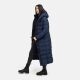 Marikoo Pakoraa Damen Winter Steppmantel Parka Navy Größe S - Gr.36