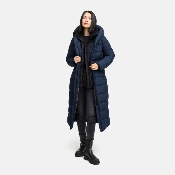 Marikoo Pakoraa Damen Winter Steppmantel Parka Navy Größe L - Gr.40