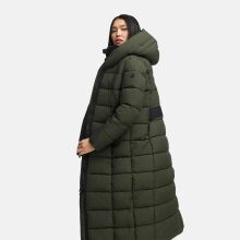 Marikoo Pakoraa Damen Winter Steppmantel Parka DarkOlive Größe XXXXL - Gr.48