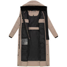 Marikoo Pakoraa Damen Winter Steppmantel Parka TaupeGrey Größe M - Gr.38