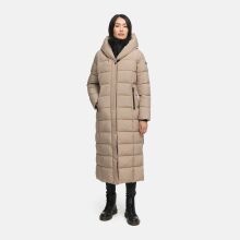 Marikoo Pakoraa Damen Winter Steppmantel Parka TaupeGrey Größe L - Gr.40